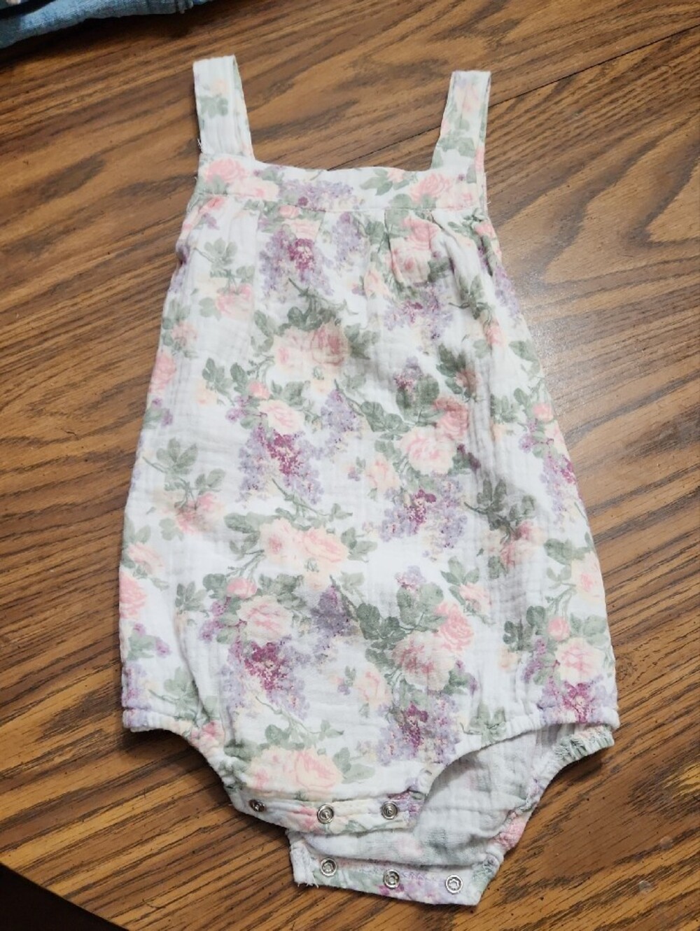 Shabby Chic Girls' Mixed Pink, Coral, Peach & Cream One-Piece Bodysuit Set - Picture 9 of 11